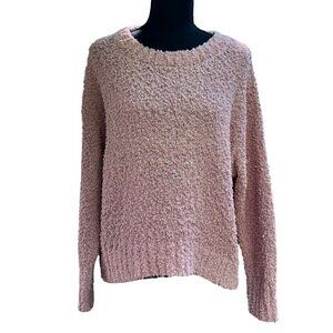 Social Standard by Sanctuary Women's Dusty Pink Popcorn Knit Sweater Size M